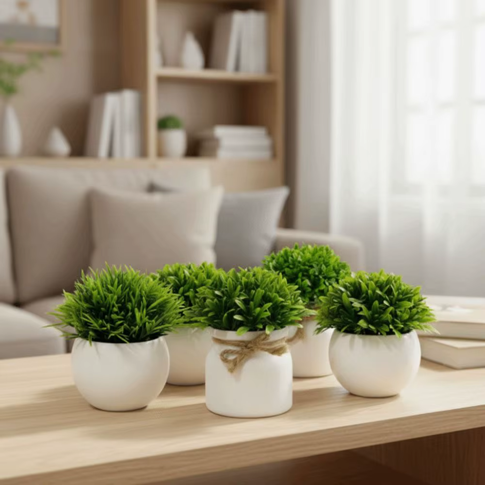 Avec Pot plantes artificielles décor extérieur Pot ornement fleur artificielle décoration de fête de mariage Miniascape bonsaï vert en Pot