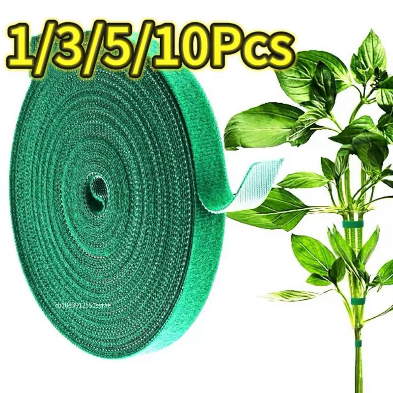 Attache pour plantes auto-adhésive réglable