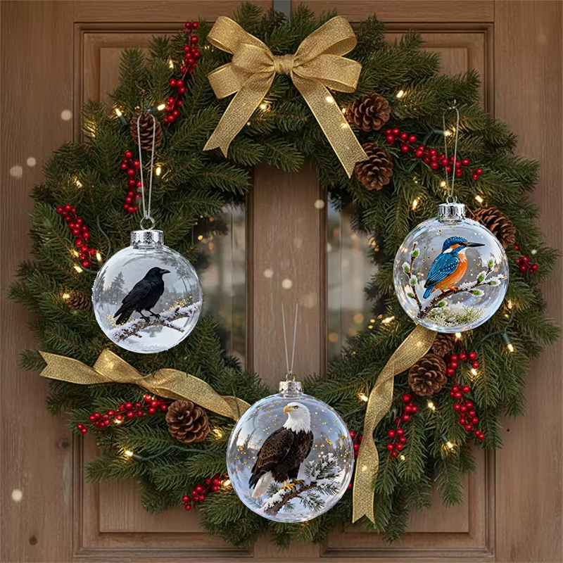 Ornement de Noël transparent Nature's Birds