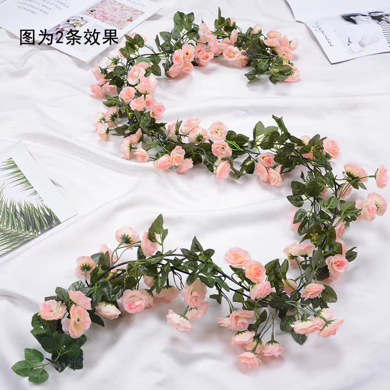 Guirxiété de roses artificielles de 1.8m