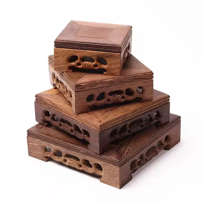 Support de pot de fleurs en bois