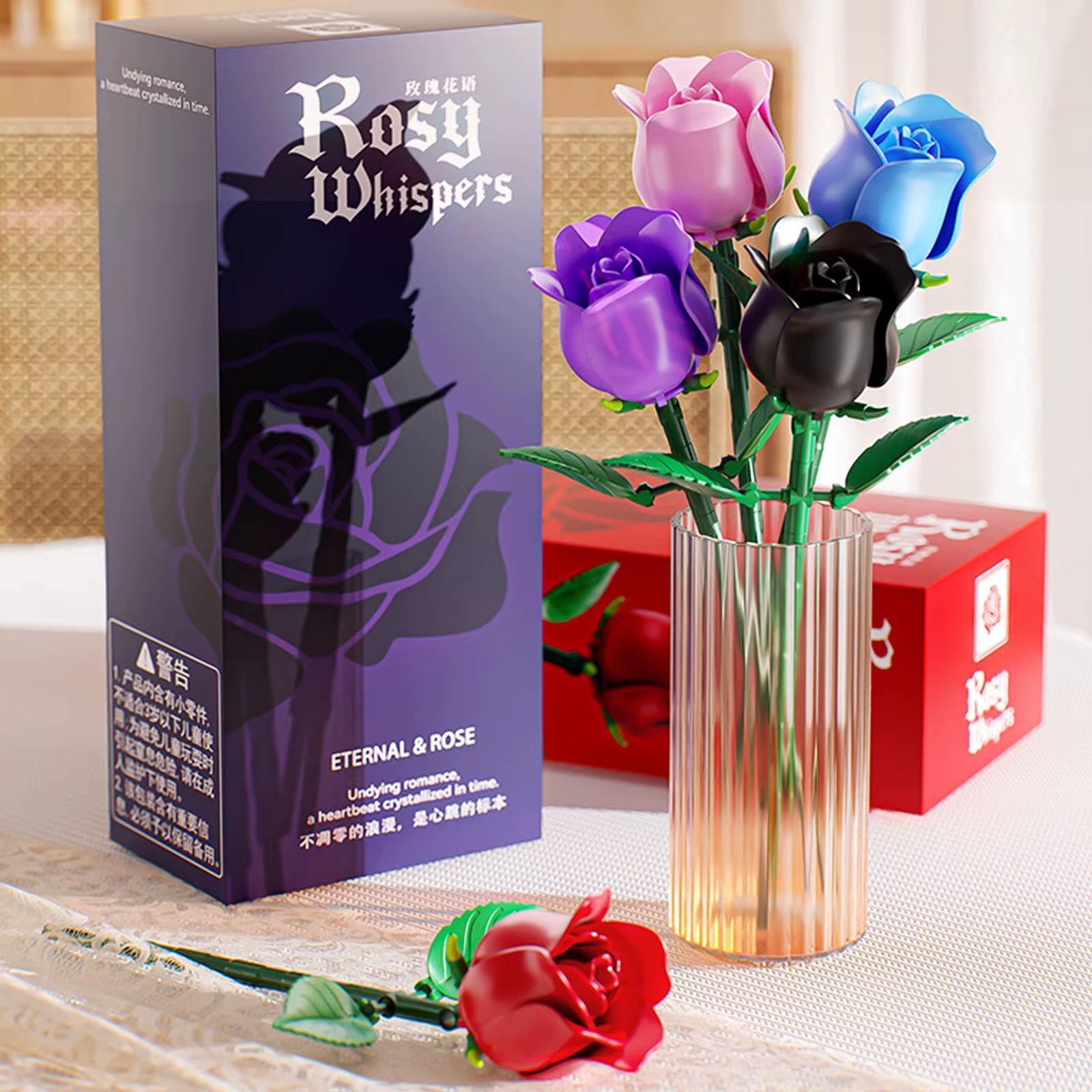 Blocs de construction de Bouquet de roses romantiques