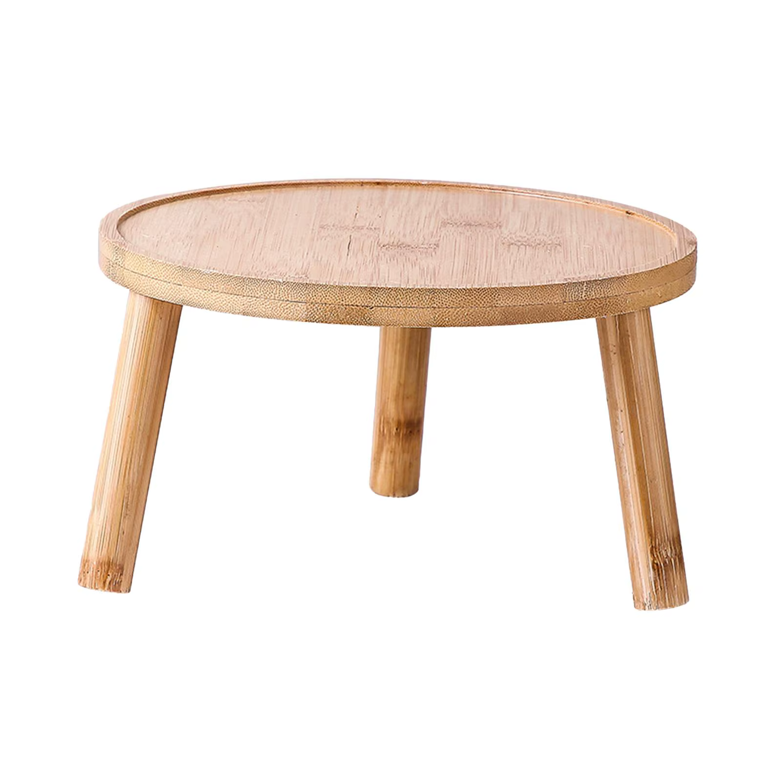Support de présentation pour pot de fleurs en bambou