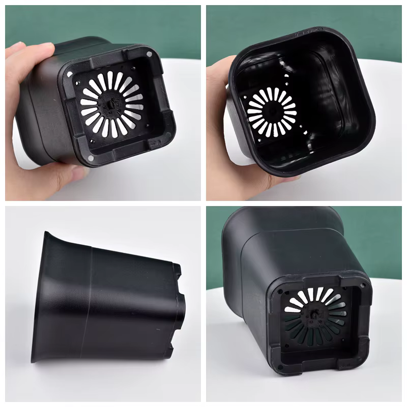 Pot de fleurs pour plantes carrées approfondies