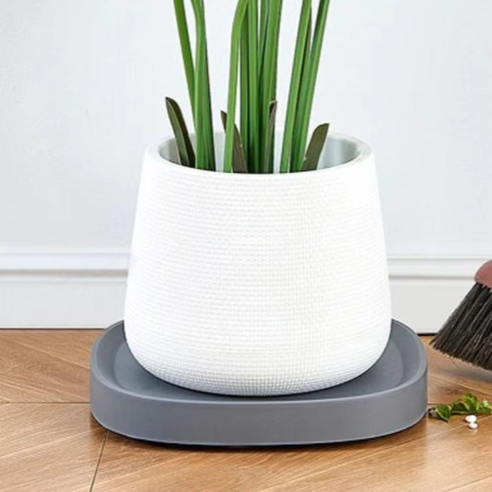 Plateau mobile carré durable pour pot de fleurs