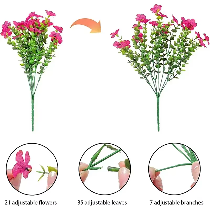 Fausses fleurs d'extérieur résistantes aux UV