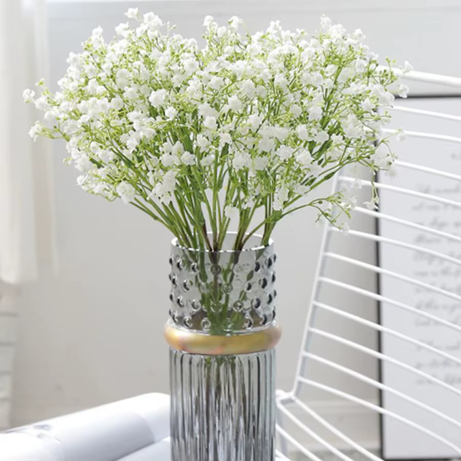 Fleur artificielle gypsophile Festival fête mariage mariée Bouquet extérieur jardin guirlande maison Vase Table à la main bricolage cadeau décor