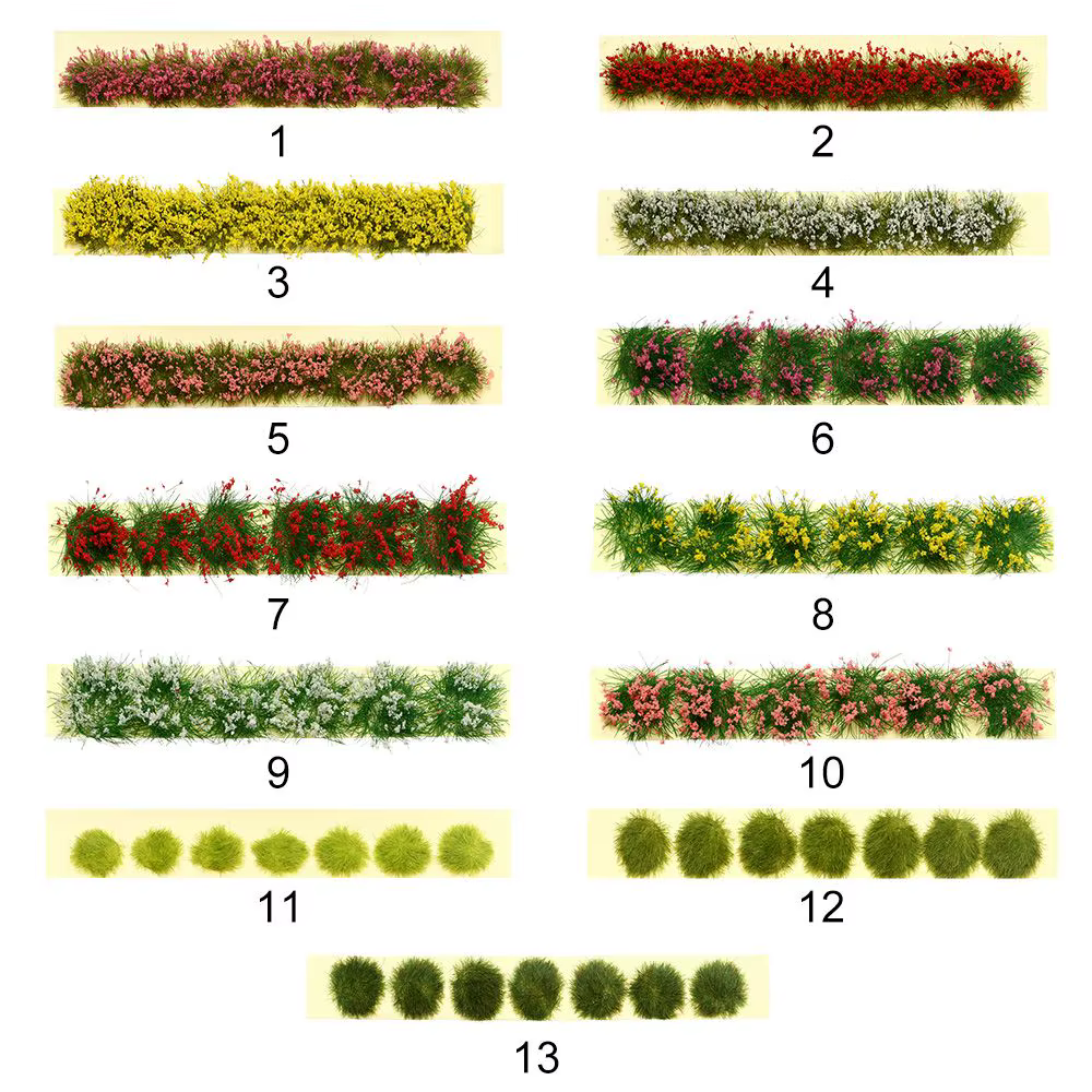 Grappes de fleurs miniatures pour jardin