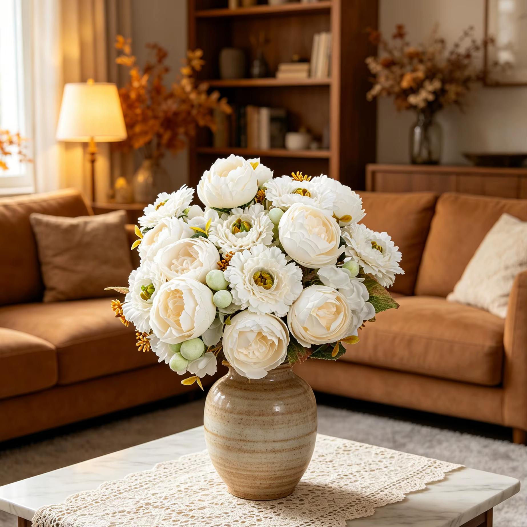 Fleurs Artificielles en Soie Rose Vénus pour Festival