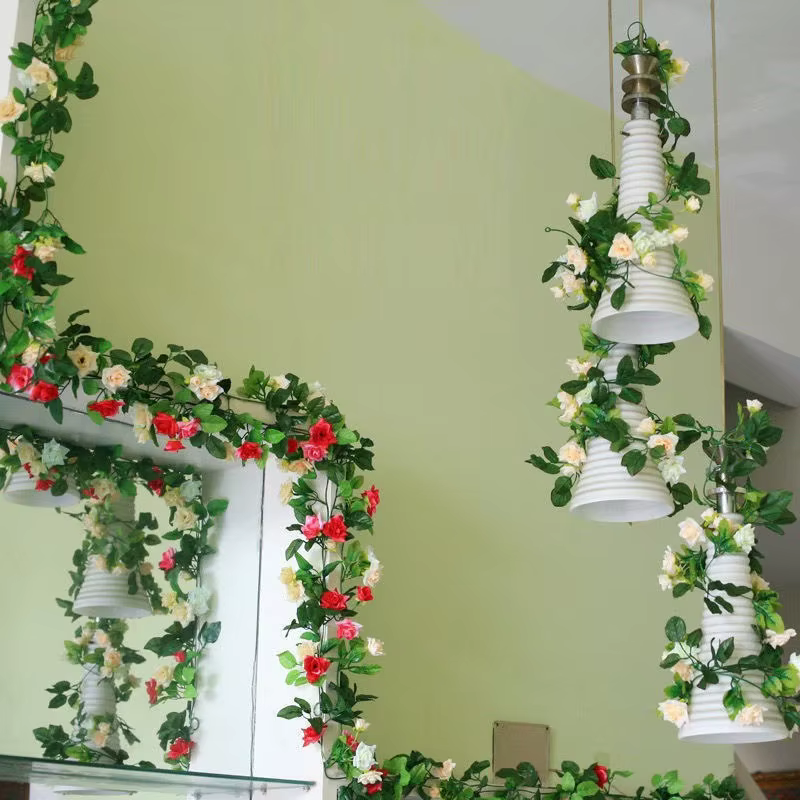 2.5M fleurs artificielles pivoine fleur vigne pour mariage maison chambre décoration de noël jardin arc bricolage fausse