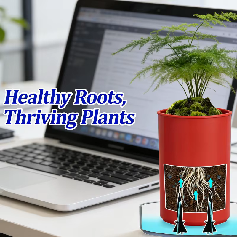 50x pics d'arrosage automatique pour plantes avec cordes en coton