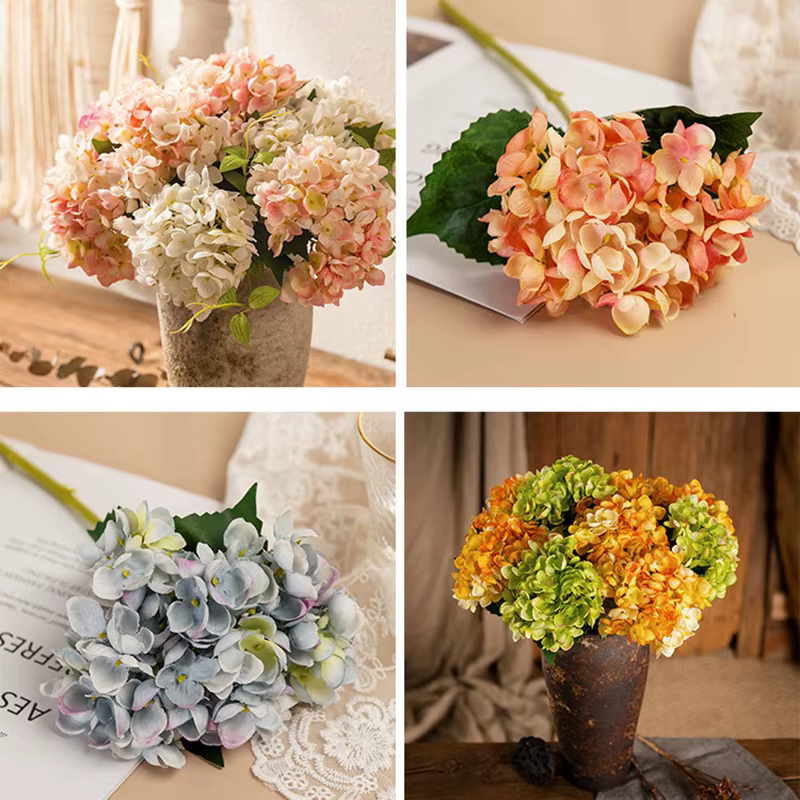 Branche d'hortensia artificielle