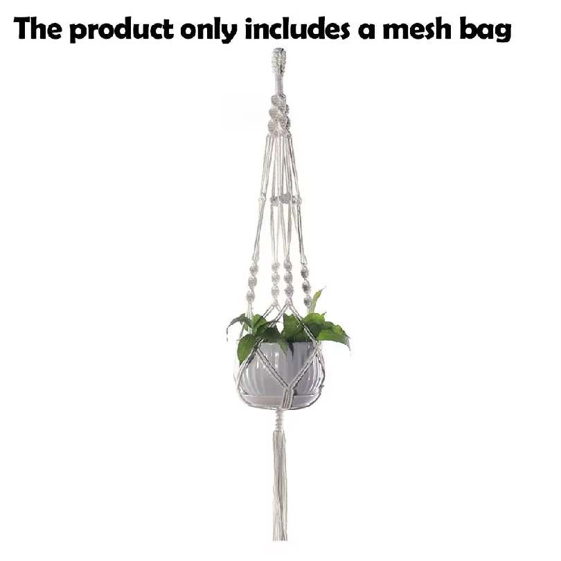 Support de plante en macramé fait main