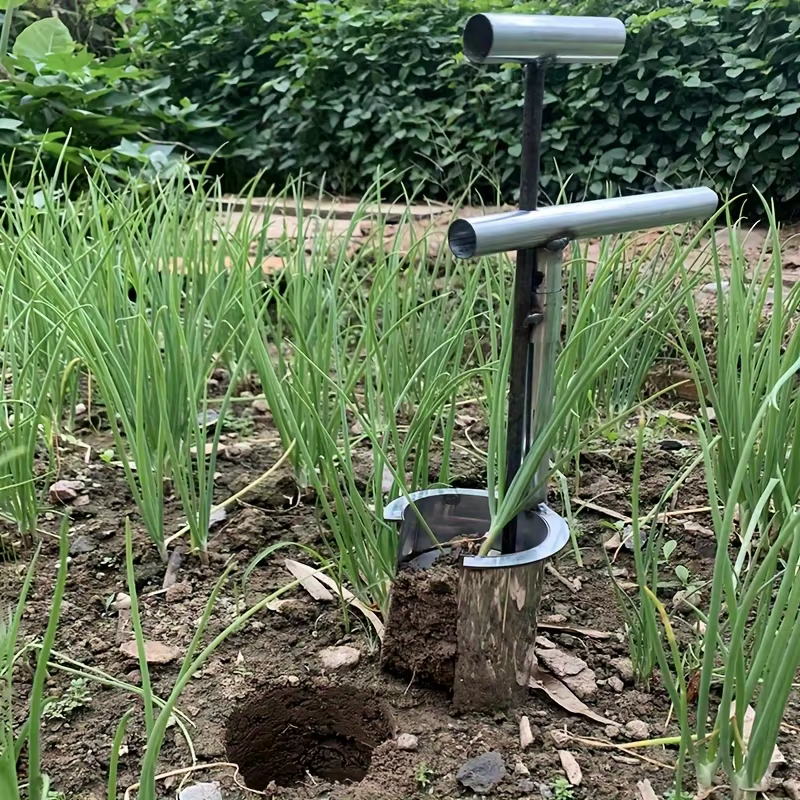 Transplantateur de jardin portatif Durable en acier inoxydable
