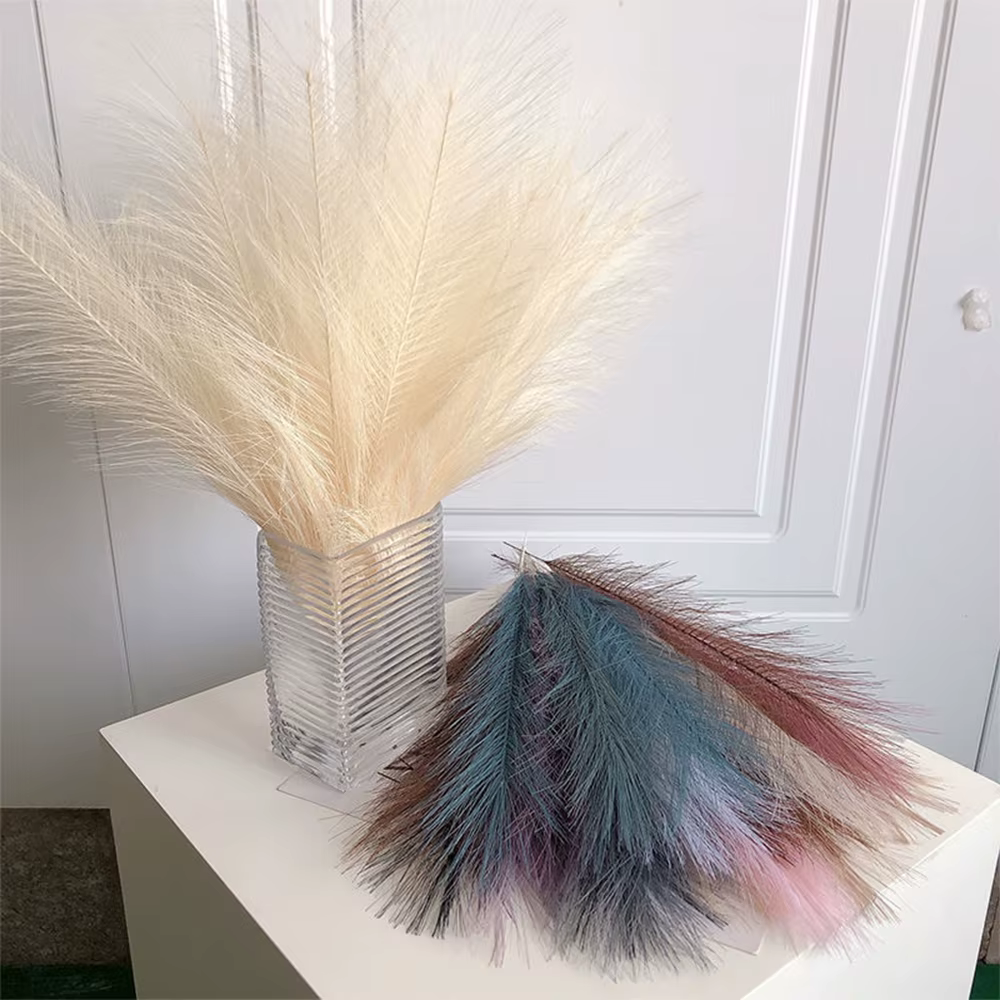 5/10/20 pièces moelleux Pampas herbe Boho décor fleur artificielle fausse plante roseau simulé fête mariage décoration de la maison 42CM