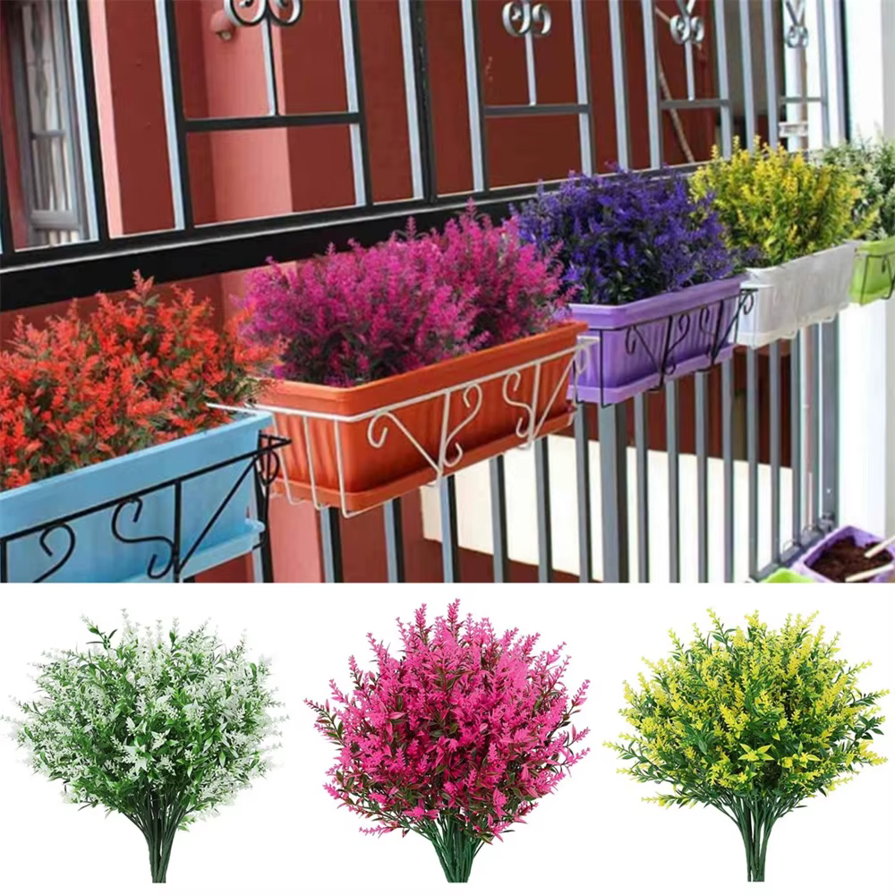 Décor de jardin, fleurs artificielles à faible entretien