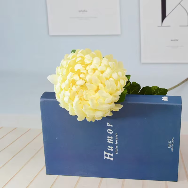 Fleur artificielle chrysanthème grande tête
