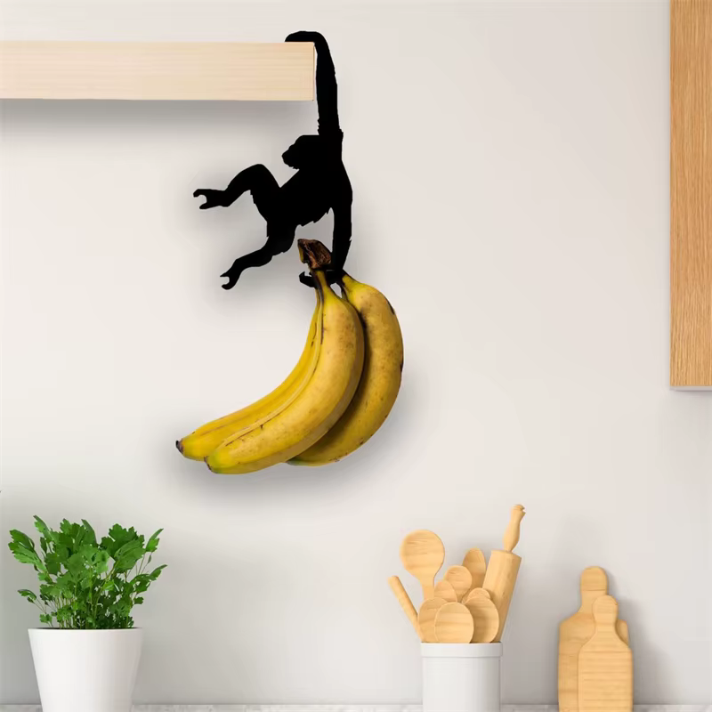Support de rangement créatif pour bananes, crochet d'équilibrage sous armoire, organisateur suspendu, support arbre à bananes moderne