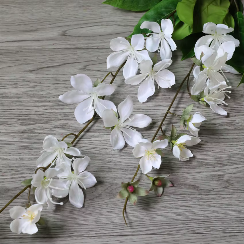 Fleurs de Jasmin Artificielles pour Décoration de Maison