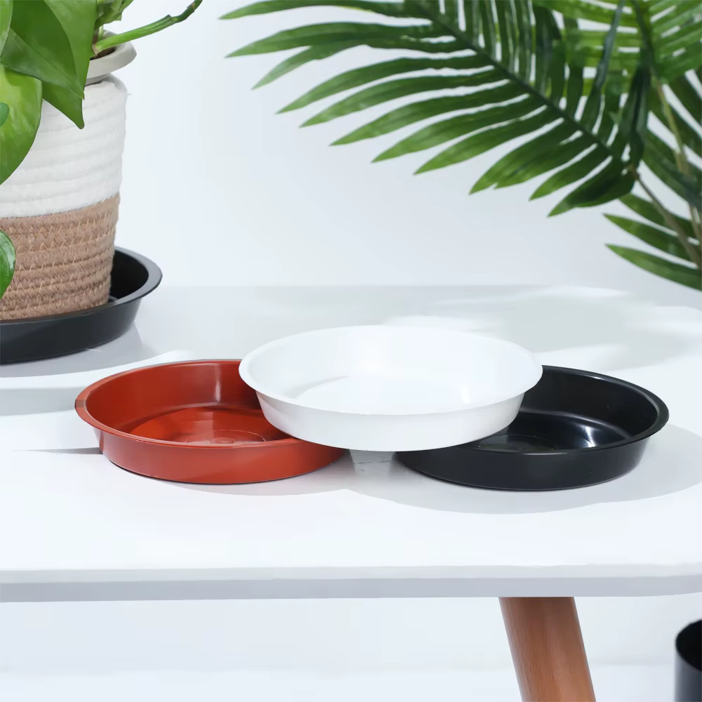 Plateaux d'égouttement en plastique durable de forme ronde