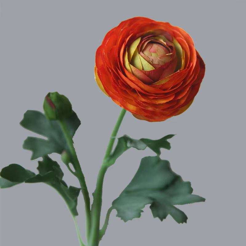 2 Têtes de Fleurs Artificielles Annie Rosée