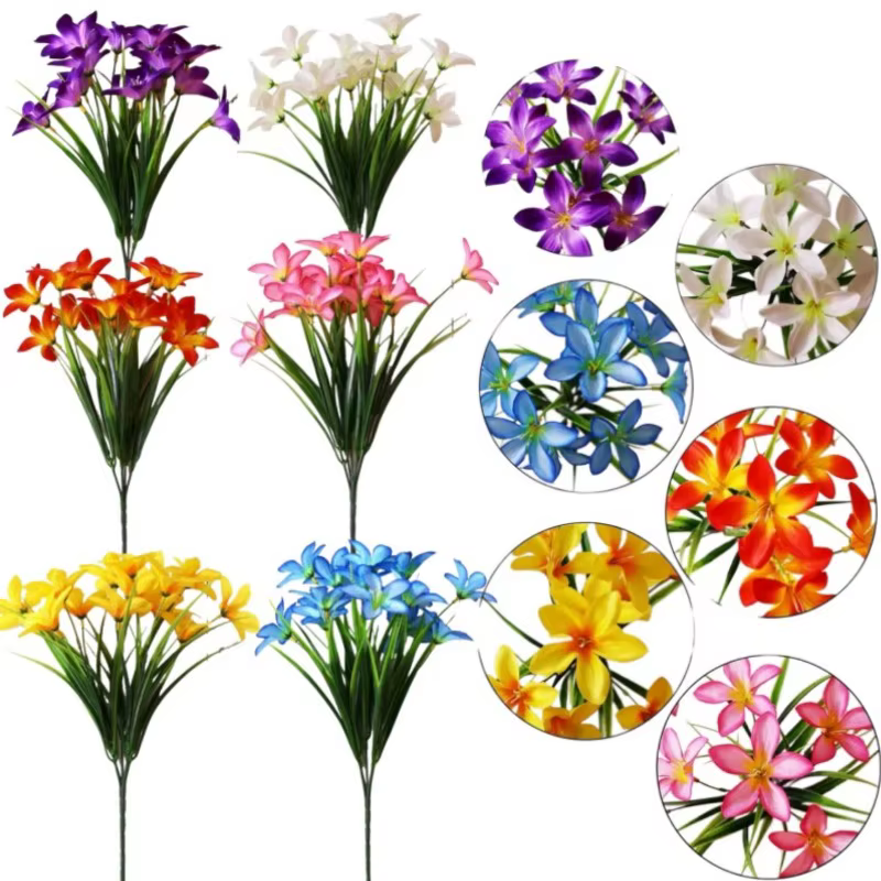 Bouquet de 20 fleurs artificielles en soie