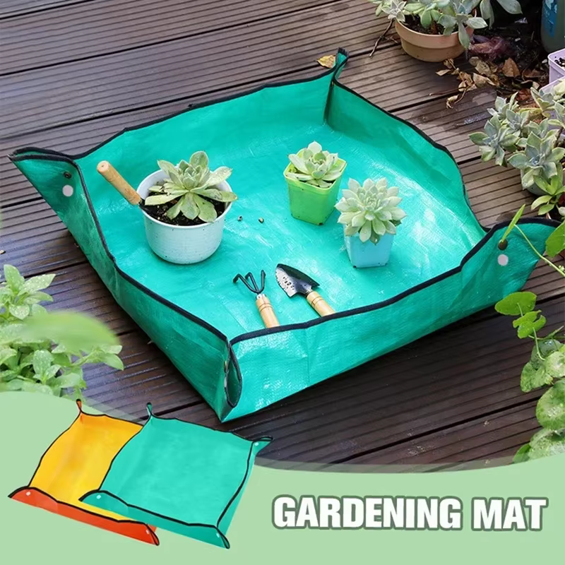 Tapis de jardinage PE carré pour plantes