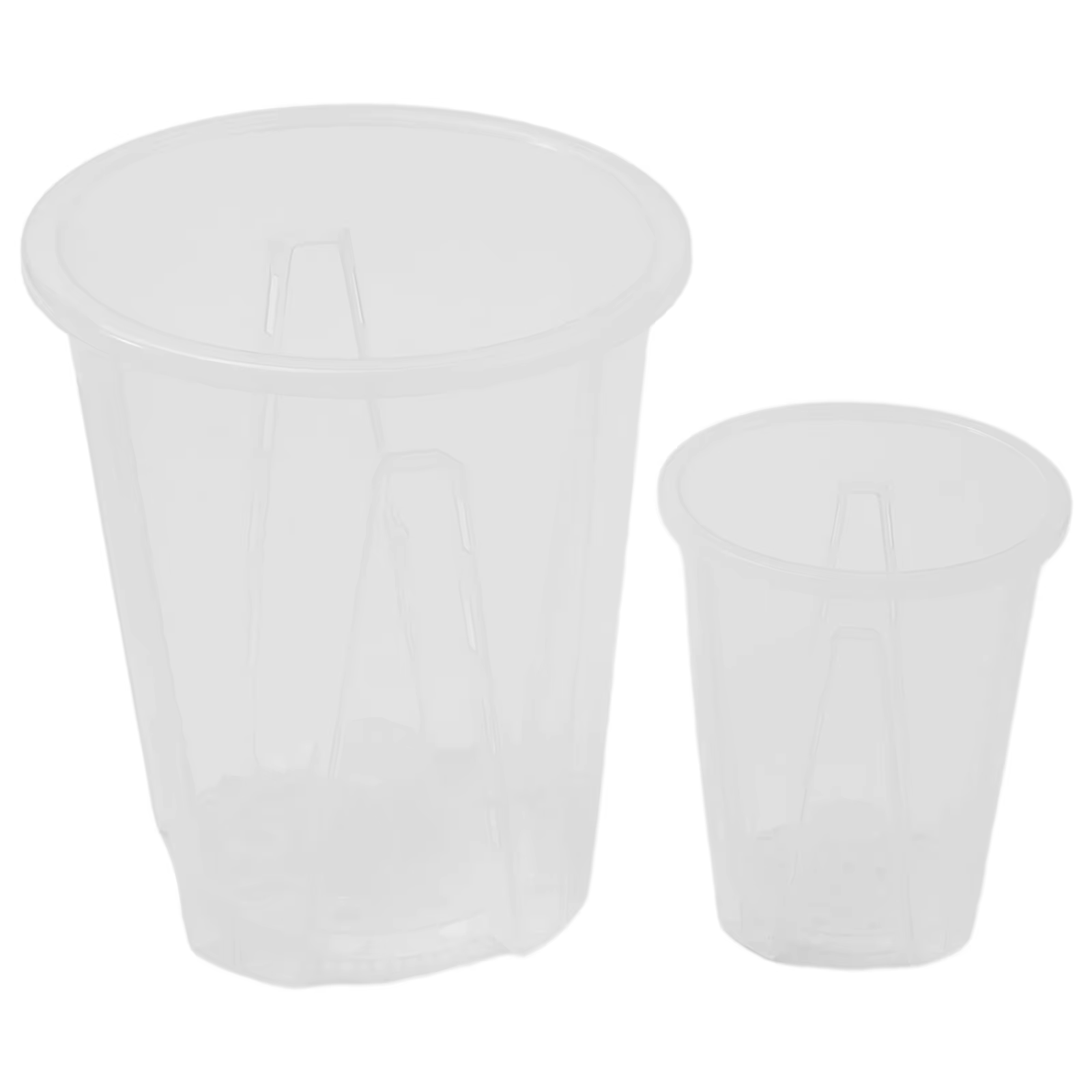 Pots d'orchidées en plastique Transparent