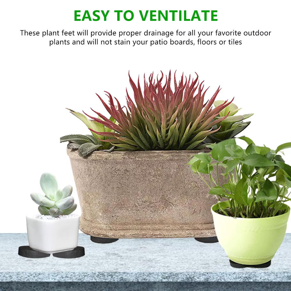 Pieds de Pot de Fleurs Ronds Invisibles