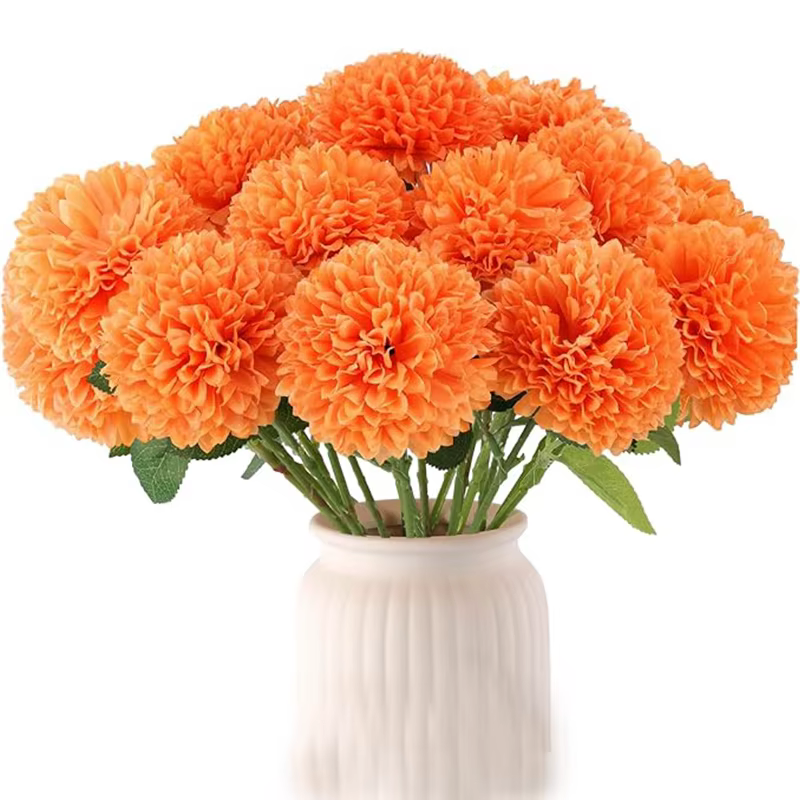 2/4 pièces automne fleurs artificielles décor soie marguerite Bouquet artificiel pour la maison
