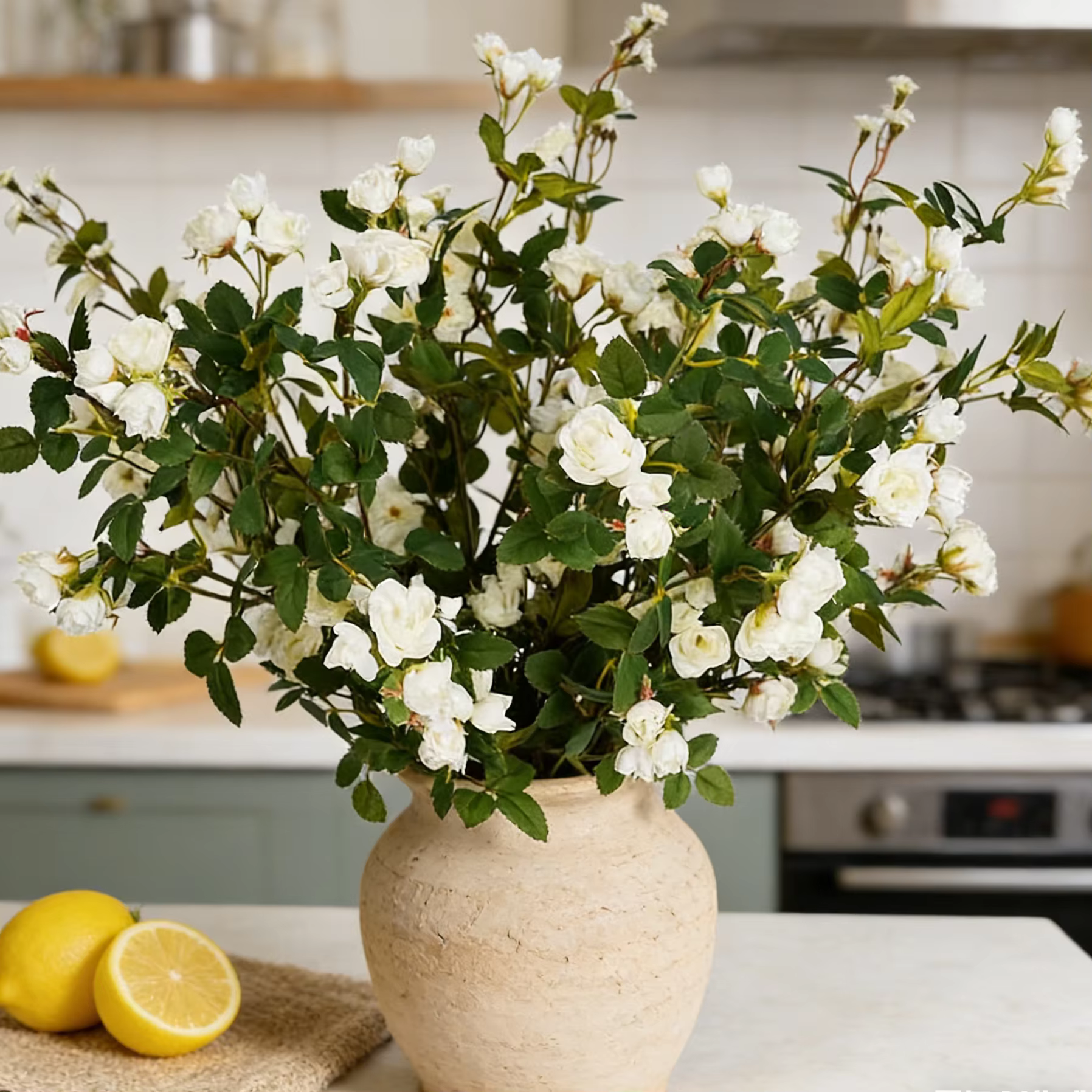 Fleurs artificielles Camellia Daisy Mariage Brial Bouquet Maison Salle Vase Table Jardin BRICOLAGE Cadeau Couronne Matériel Decorat