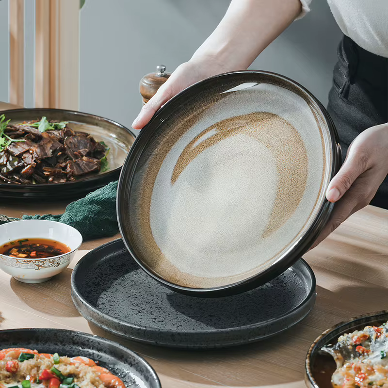 Four à plat en céramique créatif transformé en Style japonais