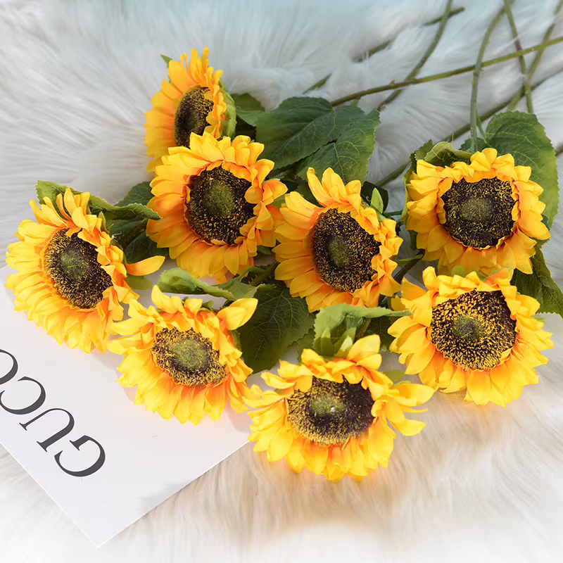 Fleur de tournesol artificielle très réaliste