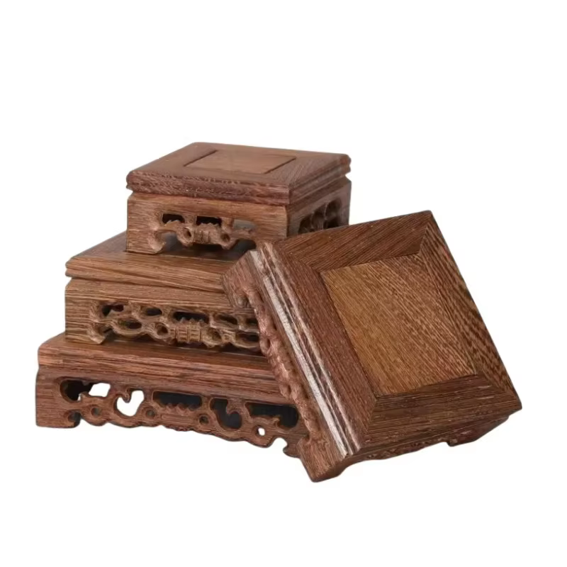 Support de pot de fleurs en bois