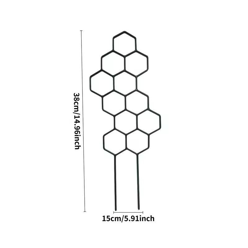 2 supports pour plantes grimpantes en nid d'abeille (38x15cm) – Support peu encombrant