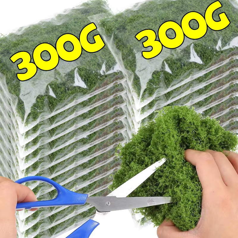 Mousse artificielle 30/300G pour jardin féerique