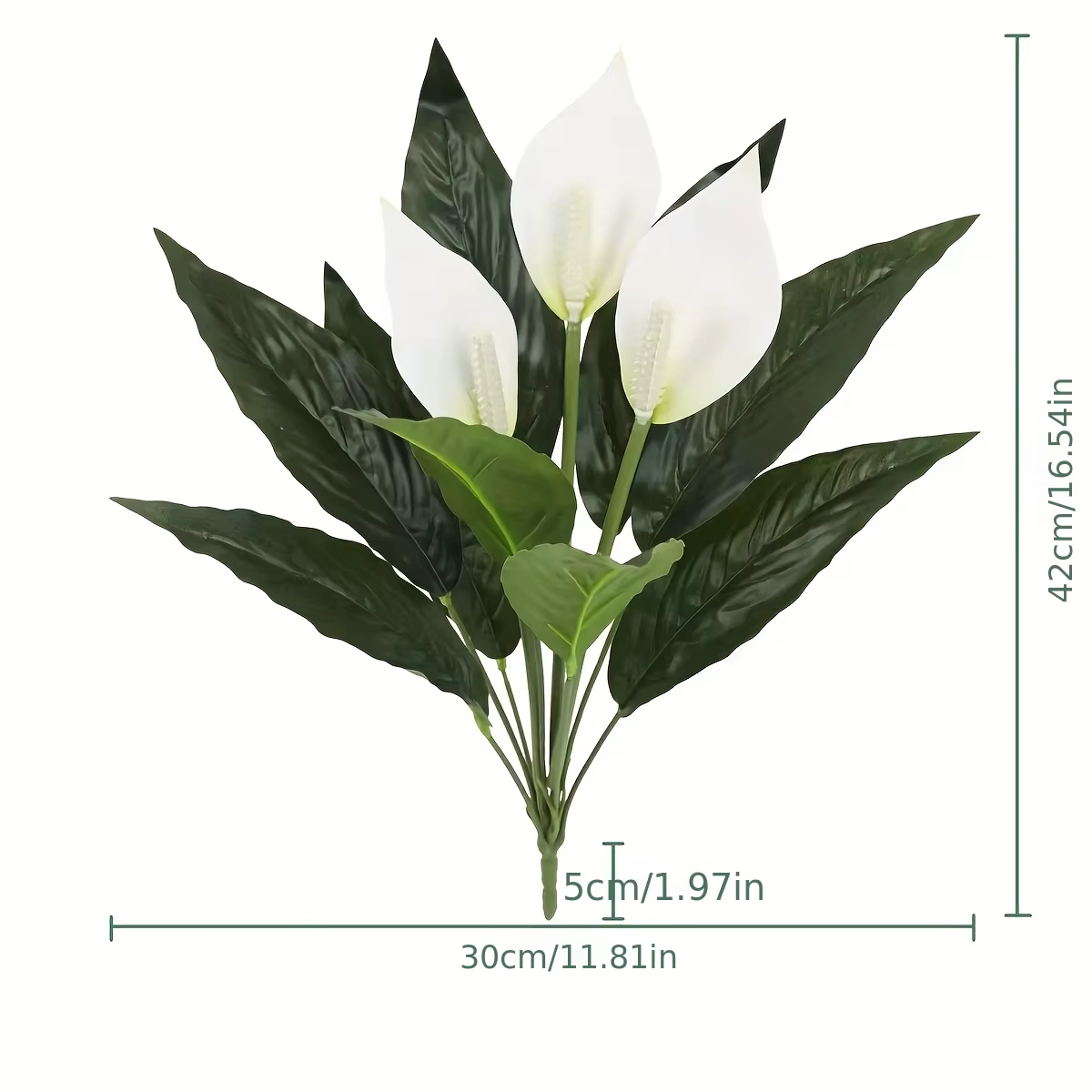 Plante artificielle réaliste en feuilles de palmier blanches