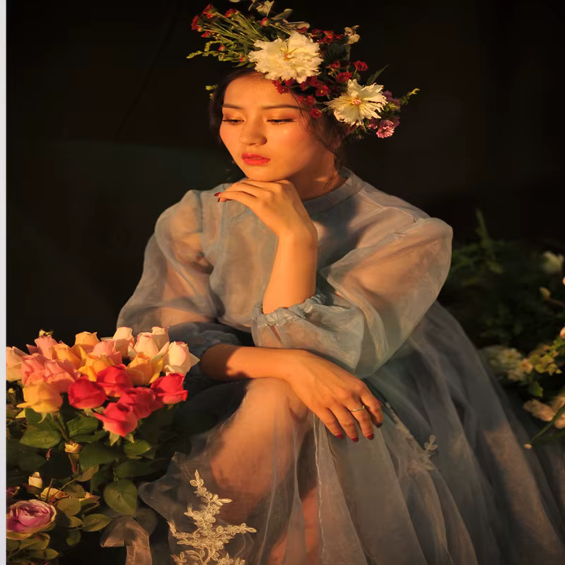 Roses Artificielles Fraîches au Toucher Réel
