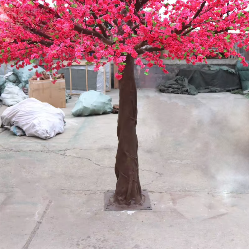 Simulation d'arbre à fleurs de pêcher