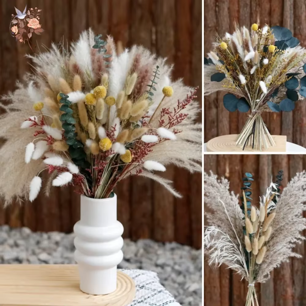 Bouquet de fleurs séchées naturelles
