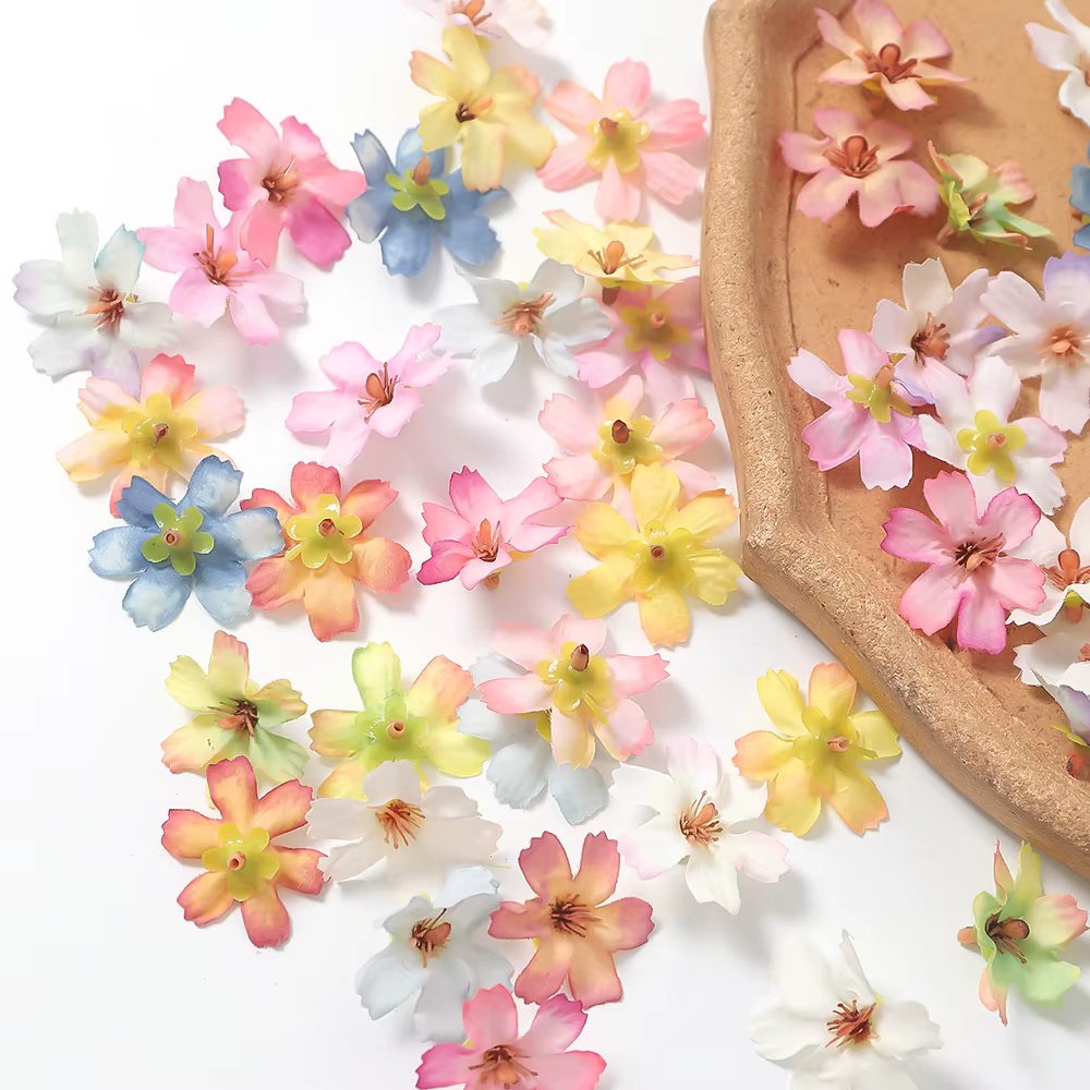 Tête de fleur artificielle à Six feuilles
