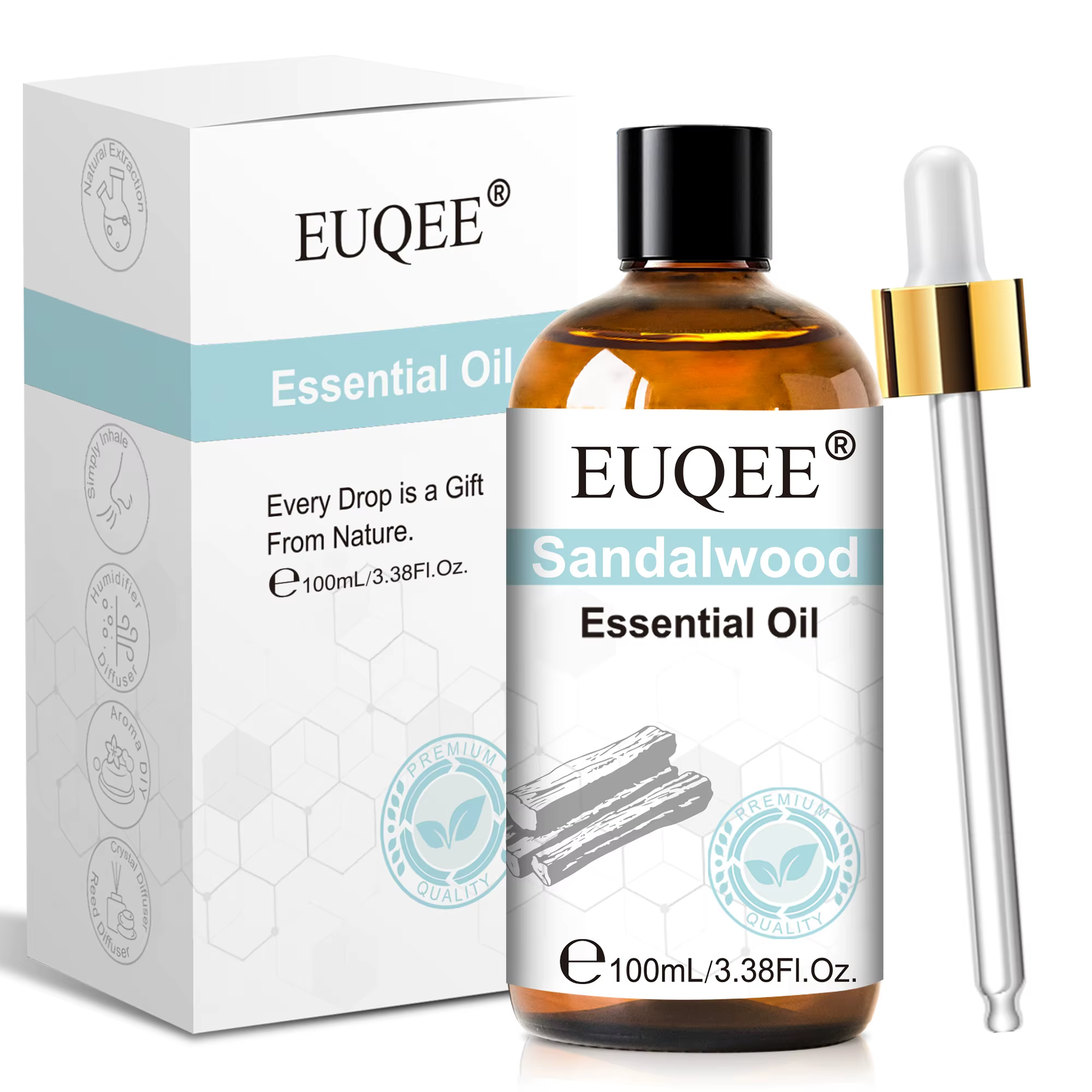 Huile essentielle 100ml avec compte-gouttes
