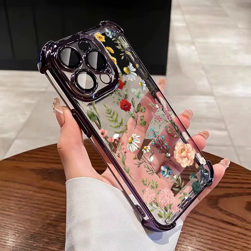 Coque de téléphone à fleurs pour Google Pixel 8 7 10 9 Pro XL 10A 9A 8A 7A 9Pro Pixel9 A, placage floral, nouveau design mignon, antichoc