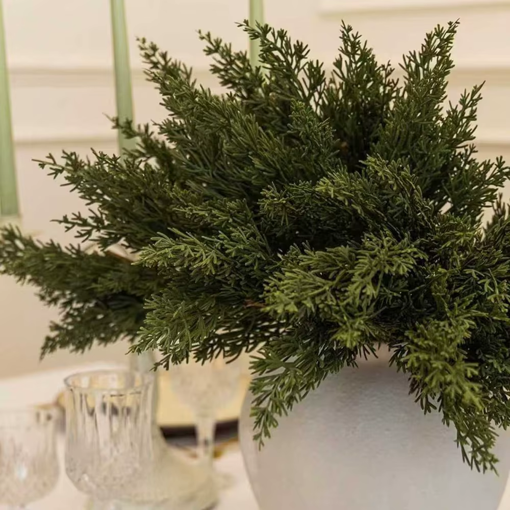 Plante artificielle Feuilles De Noël Arbre Partie Maison Chambre Décoration De Table En Plein Air Cour Jardin Matériel De Mariage Fleur Bricolage Cadeau Boîte