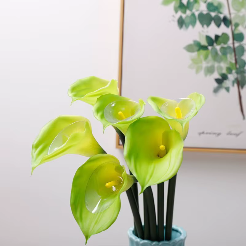 5 pièces de branches de lys calla artificielles