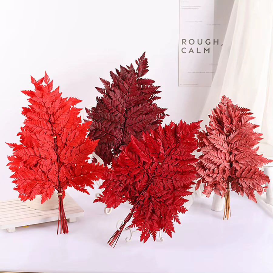 10 pièces de feuilles de fougère alpine éternelle