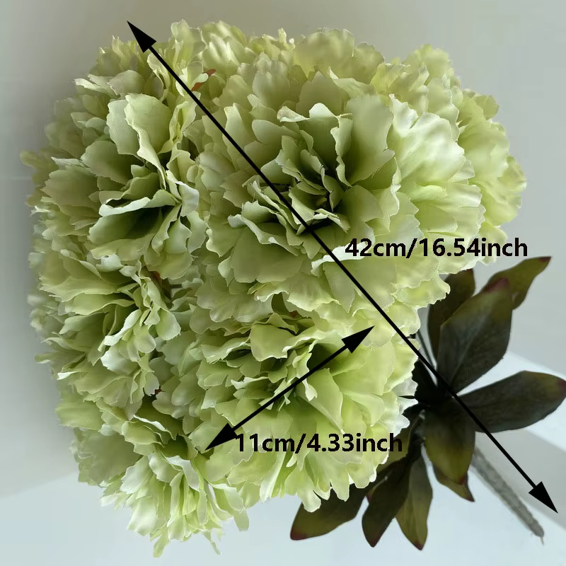 Bouquet de fleurs d'hibiscus artificielles à 7 têtes