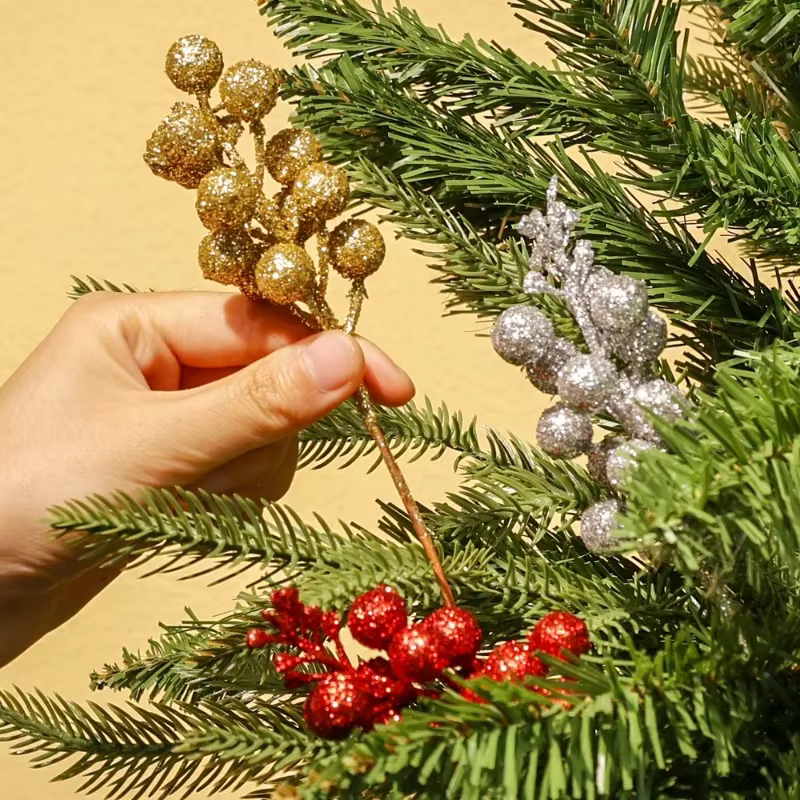 Branche de Baies Artificielles de Noël