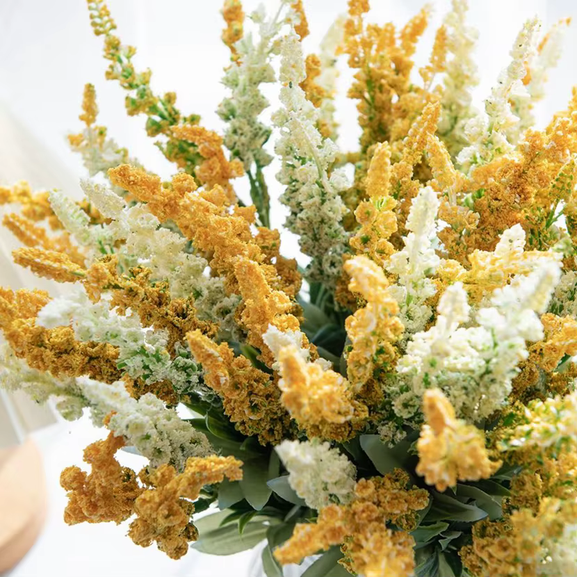 Fleurs artificielles plante lavande Festival saint valentin couronne de mariage maison extérieure cour jardin Vase Decora Bouquet de mariée bricolage cadeau
