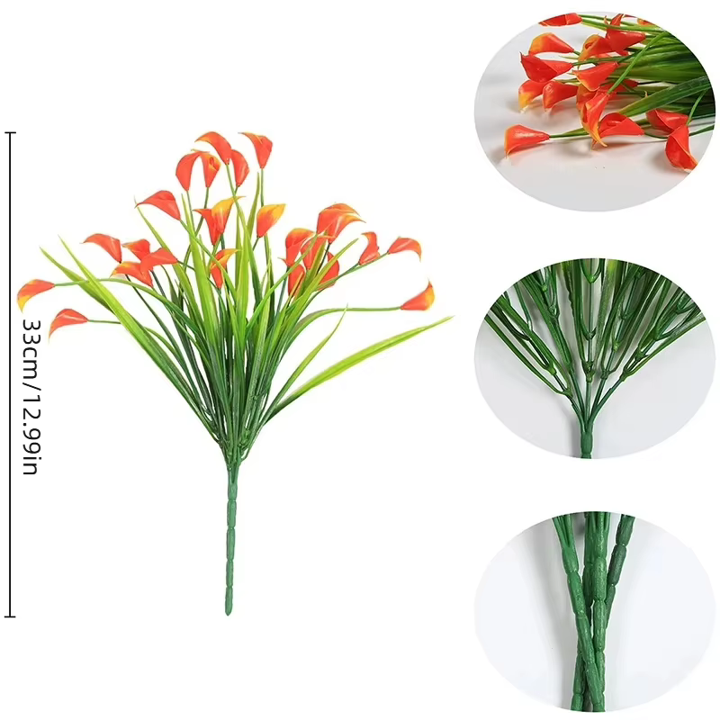 Uflower – Bouquet de lys Calla artificiel